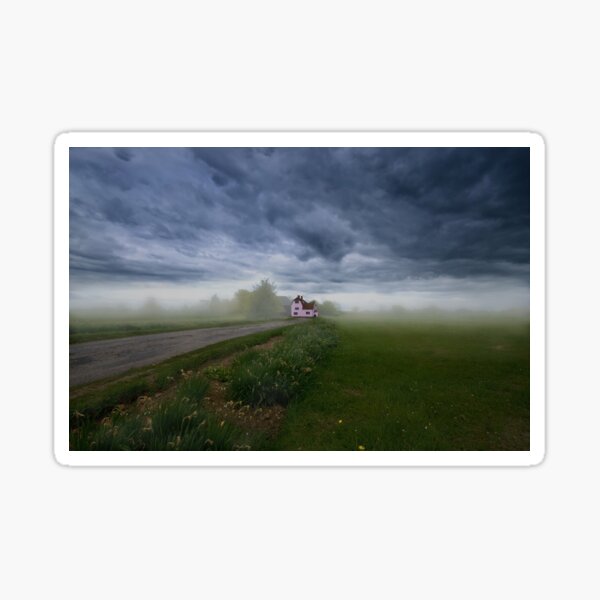 Pink Cottage Sticker
