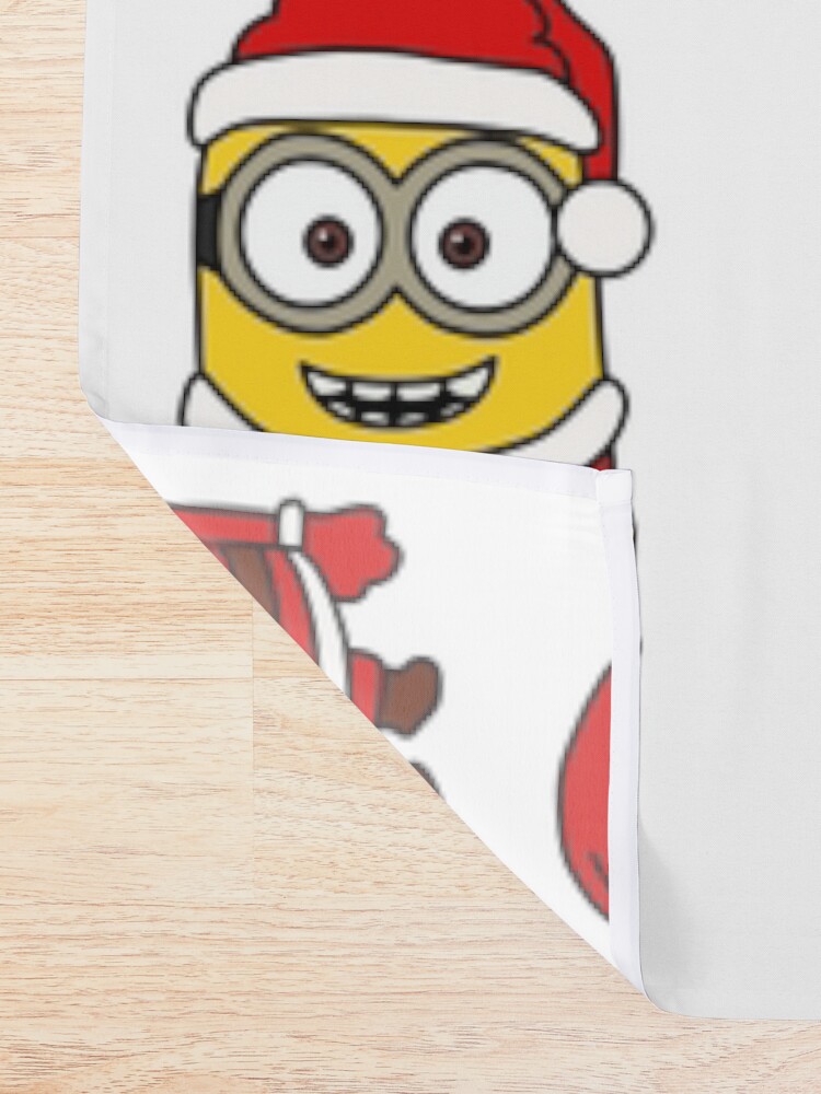 Thumbnail 2 of 5, Shower Curtain, Santa Minion designed and sold by nataliewilsom.