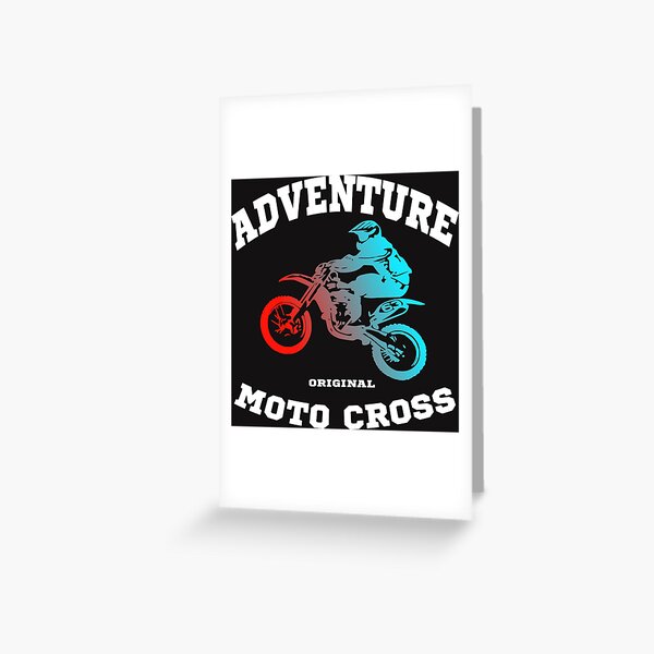 Cartes De Vœux Sur Le Theme Moto Cross Redbubble