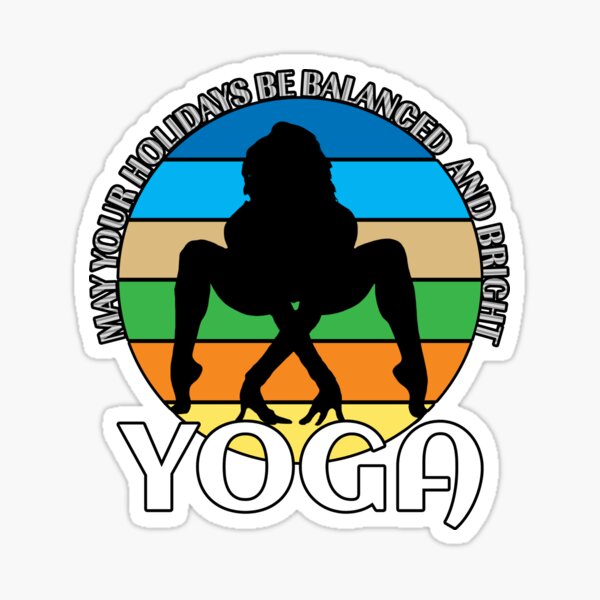 "Yoga Posture" Sticker by MoonsmileProd Redbubble