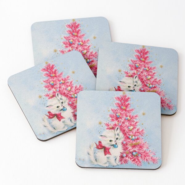 Item preview, Retro Christmas, Vintage Christmas Kitten designed and sold by DigitalEffects.