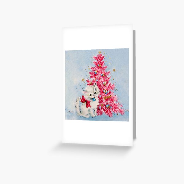 Item preview, Retro Christmas, Vintage Christmas Kitten designed and sold by DigitalEffects.