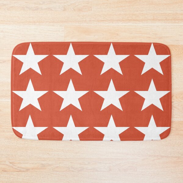 Item preview, Large WHITE and TENNIS COURT CLAY STARS  designed and sold by RachelMacht.