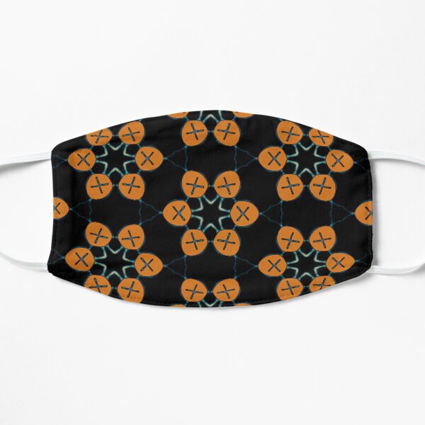 Indigenous Taino Turtle Symbol Inspired Pattern Flat Mask