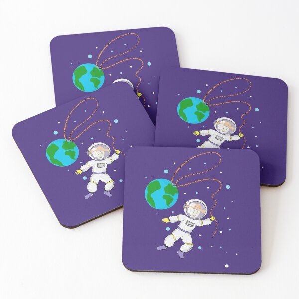 Item preview, Space cowboy cartoon astronaut designed and sold by Cat N' Doodles.