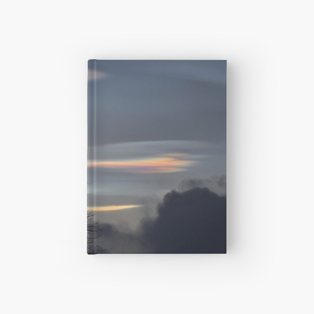 Cuaderno De Tapa Dura Nubes Estratosfericas Polares Sobre Islandia De Elisainiceland Redbubble