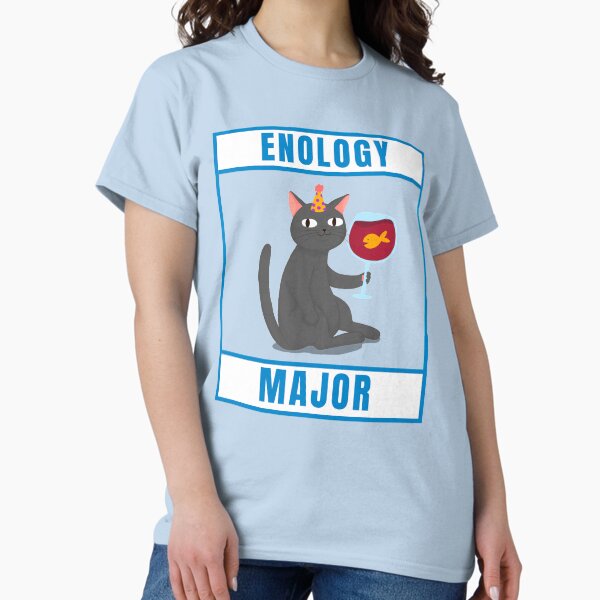 Aperçu de l'œuvre Oenologie Major Cat créée et vendue par CJacobsDesigns.