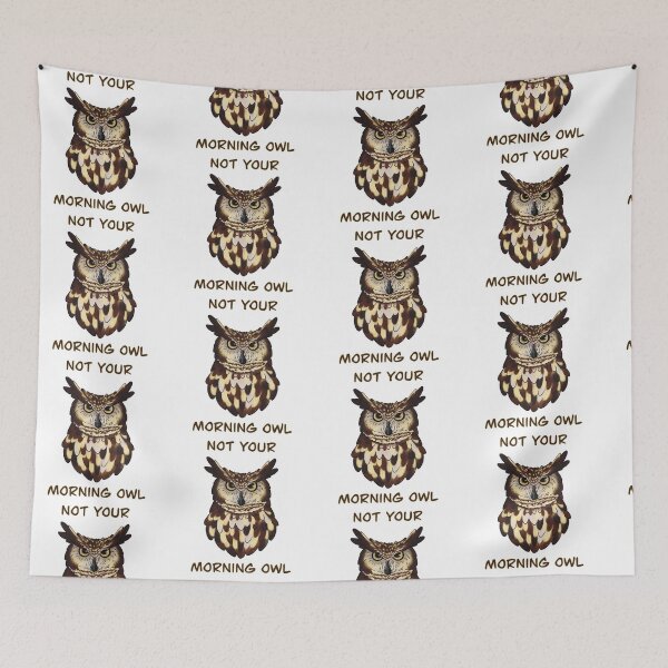 Item preview, Not Your Morning Owl Graphic designed and sold by Earthen-Angel.