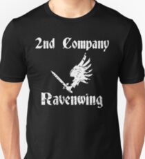 Dark Angels Ravenwing 2nd Company Distressed warhammer print Unisex T-Shirt
