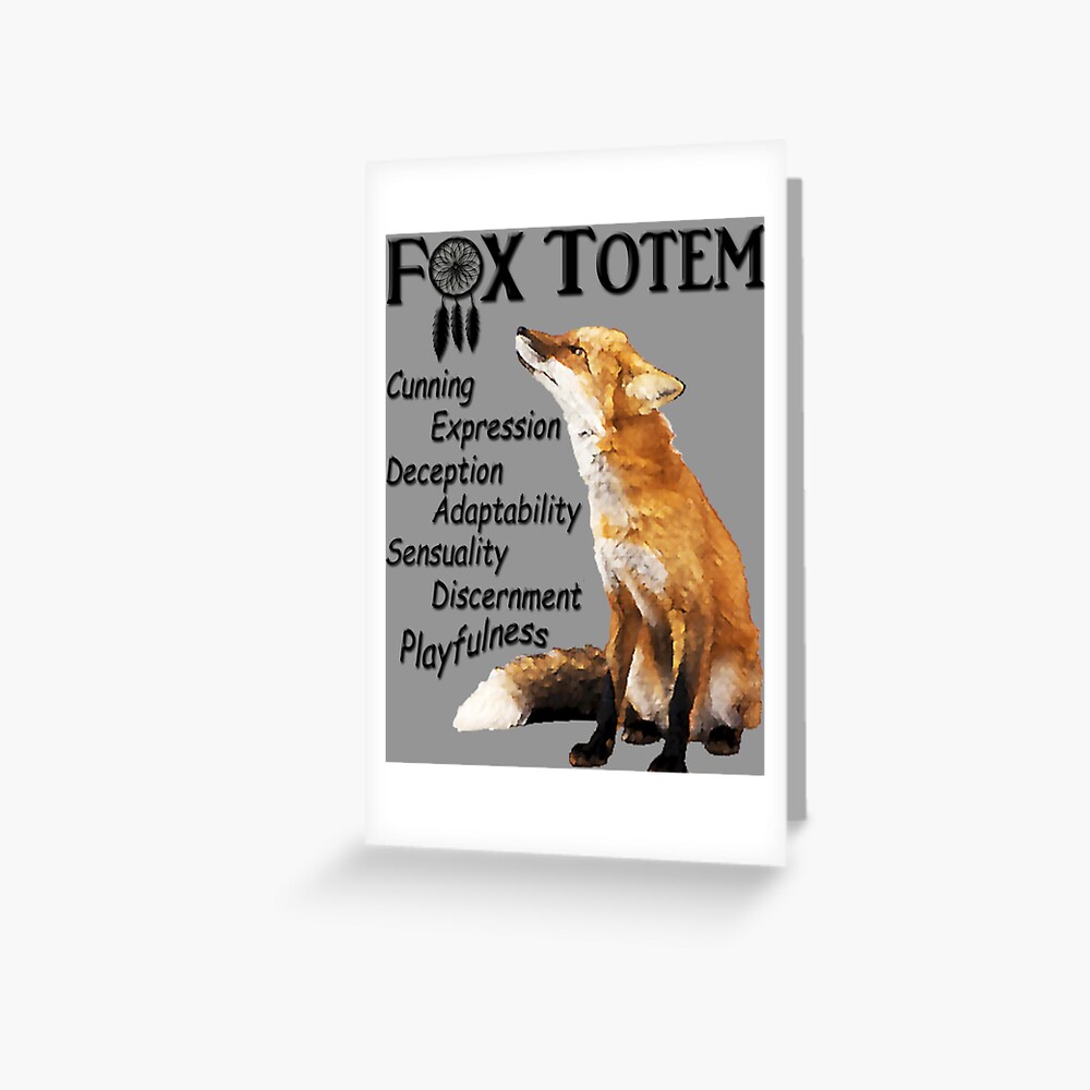 Red Fox Totem Animal Design Red Fox Totem Animal Design