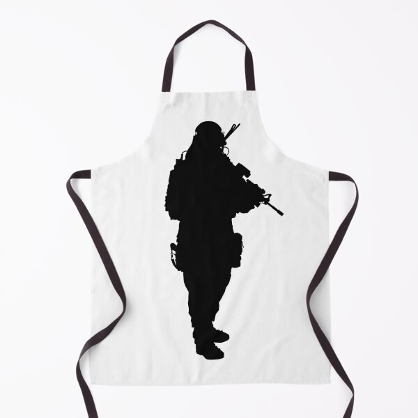 Item preview, Male soldier standing up and in full equipment and armament, fully automatic machine gun in hand such as the special forces, marines army and ksk, GRU, Sajeret. Isolated realistic silhouette designed and sold by Marcin Adrian.