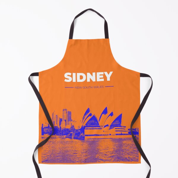 Item preview, Skyline, cityscape poster of Sidney (orange) designed and sold by CMYKStudio.