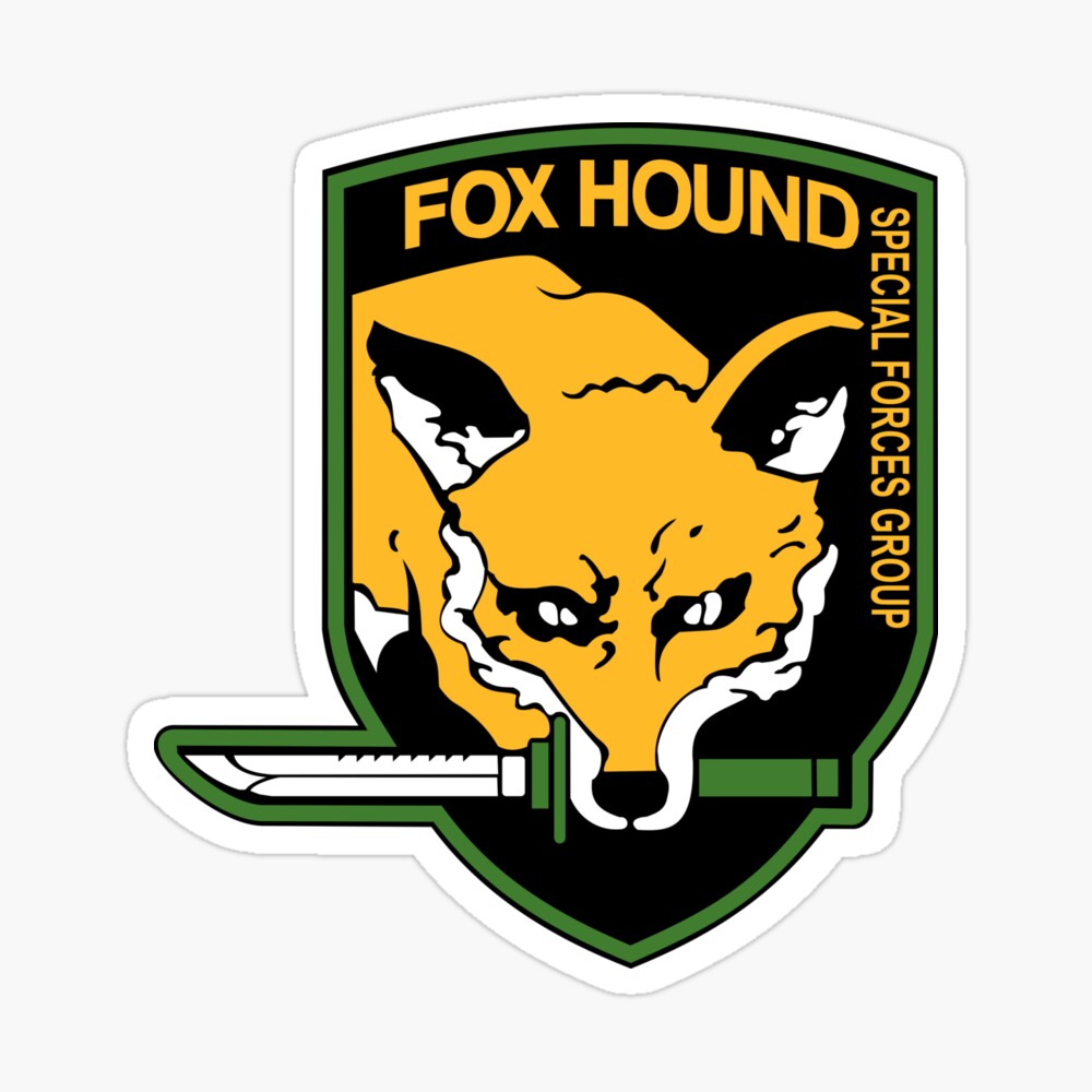 2926 Silver chrome metal decals MGS FOX HOUND for model kits 2926 Silver chrome metal decals MGS FOX HOUND for model kits