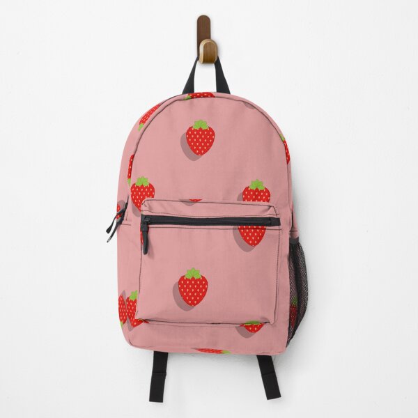 Item preview, Strawberry pattern on a red background designed and sold by acidmit.