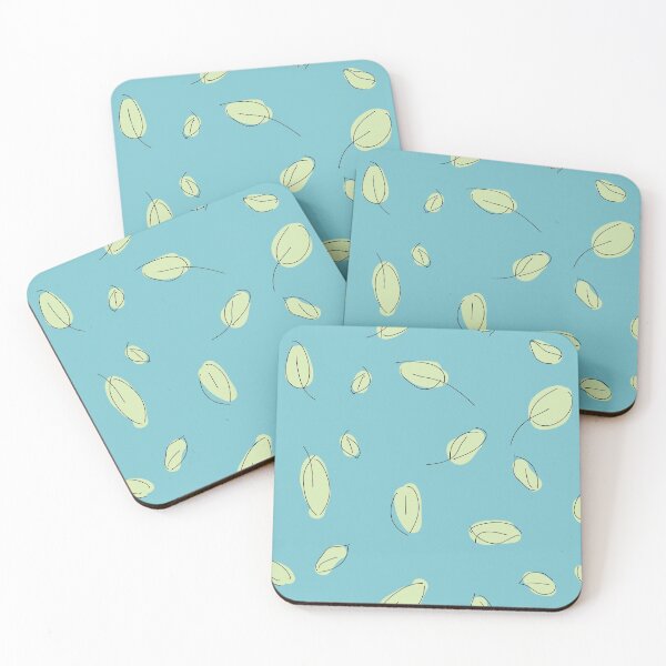 Item preview, Leaves falling on blue designed and sold by Meg M Studio.