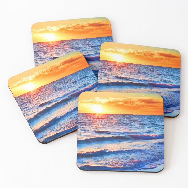Item preview, Ocean Blue Waves Sunset designed and sold by Schmohawk72.
