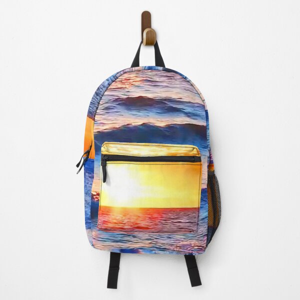 Item preview, Ocean Blue Waves Sunset designed and sold by Schmohawk72.