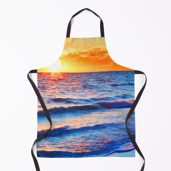 Item preview, Ocean Blue Waves Sunset designed and sold by Schmohawk72.