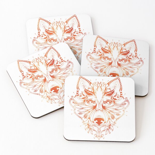 Item preview, Orange Wolf Face designed and sold by Paulele.