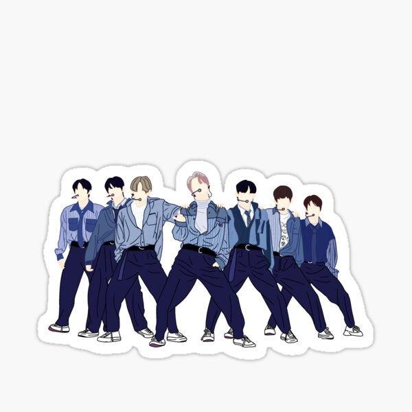 enhypen let me in ot7 sticker by jiartis redbubble