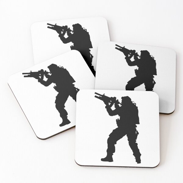 Item preview, Male soldier standing up and in full equipment and armament, fully automatic machine gun in hand such as the special forces, marines army and ksk, GRU, Sajeret. Isolated realistic silhouette designed and sold by Marcin Adrian.