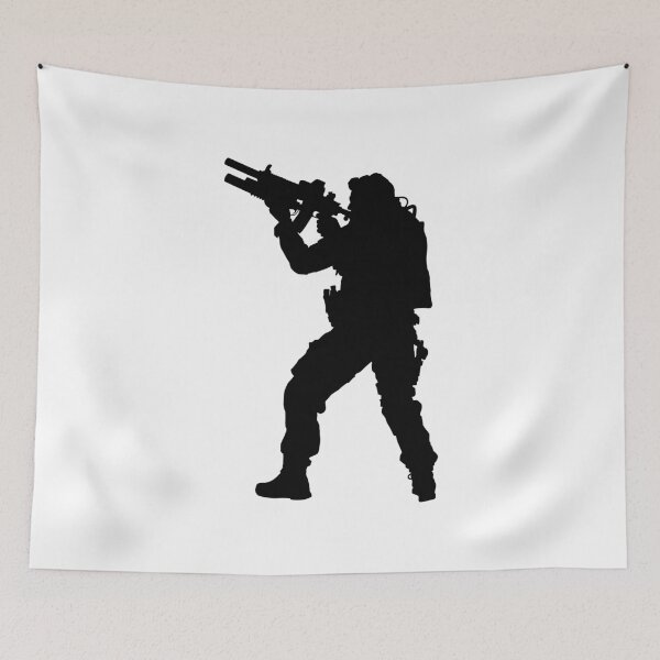 Item preview, Male soldier standing up and in full equipment and armament, fully automatic machine gun in hand such as the special forces, marines army and ksk, GRU, Sajeret. Isolated realistic silhouette designed and sold by Marcin Adrian.
