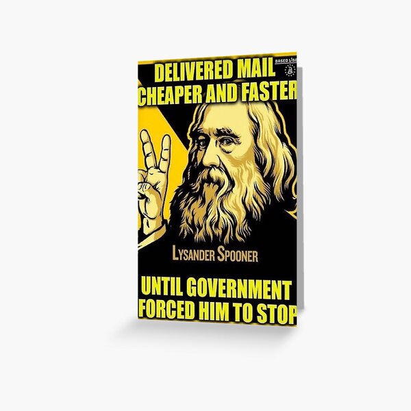 Lysander Spooner Greeting Card