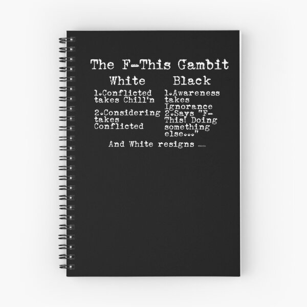 Item preview, F-This Gambit dizkorce white text designed and sold by Dizkorce.