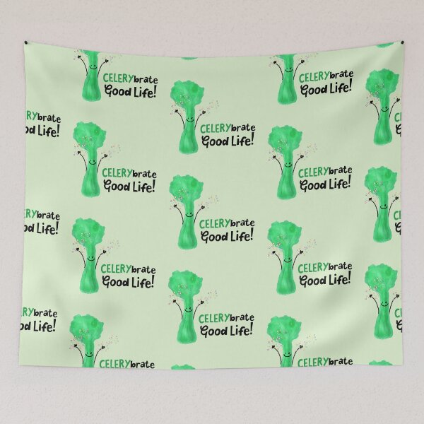 Item preview, CELERYbrate Good Life - Punny Garden designed and sold by PunnyGarden.