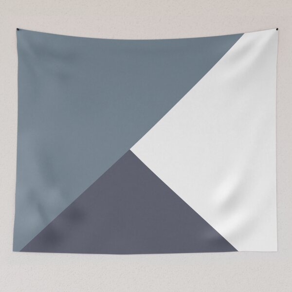 Item preview, Tricolor Silver Gray Dark Blue And White designed and sold by Mushrankhan.