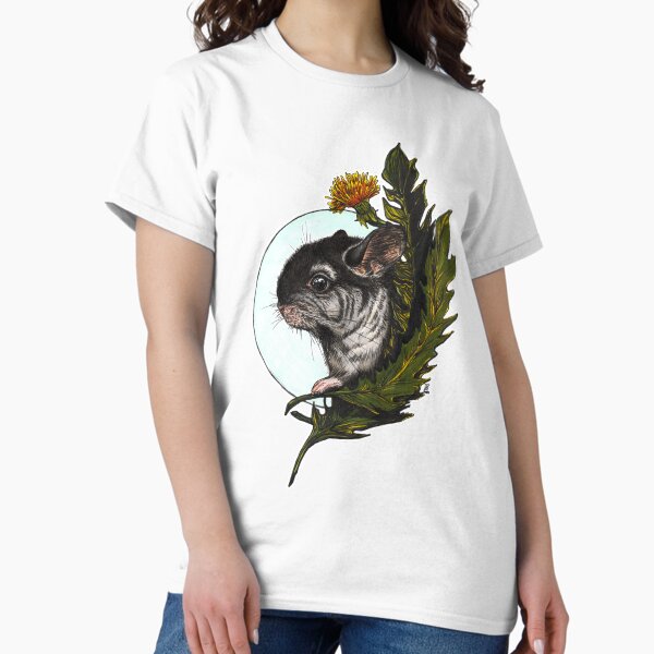 Chinchilla mit Löwenzahn Classic T-Shirt