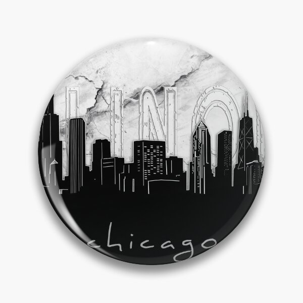 Item preview, chicago skyline marble designed and sold by BekimART2.