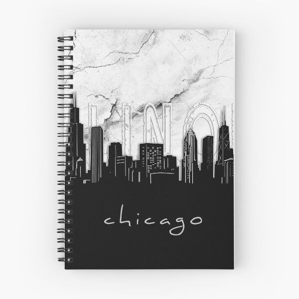 Item preview, chicago skyline marble designed and sold by BekimART2.