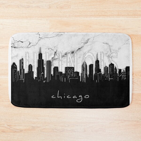 Item preview, chicago skyline marble designed and sold by BekimART2.