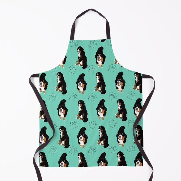 Item preview, Bernese Mountain Dog Pattern-aqua paws designed and sold by KantstandyaC.