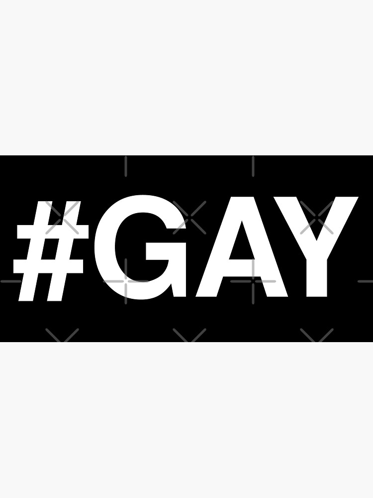 #GAY Hashtag Gay (white letters) by Gay-Pride-Depot