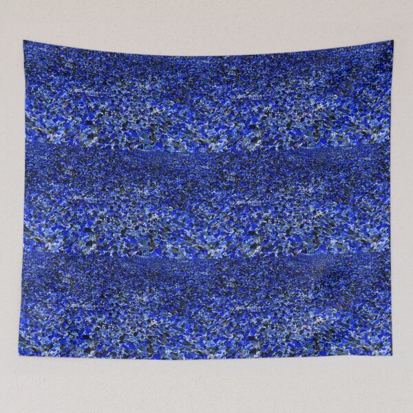 Item preview, Carpet of leaves blue abstract designed and sold by paulboizot.