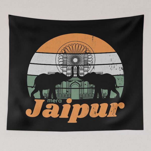 Item preview, Jaipur India Flag Design designed and sold by Nostalgic-India.