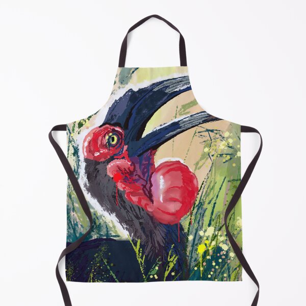Item preview, Ground hornbill bird in savannah designed and sold by orangerinka.
