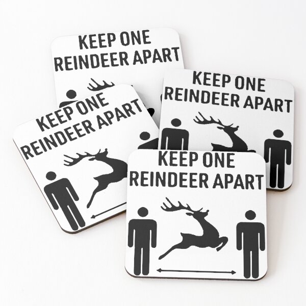 Item preview, Keep One Reindeer Apart designed and sold by Funny Tee.