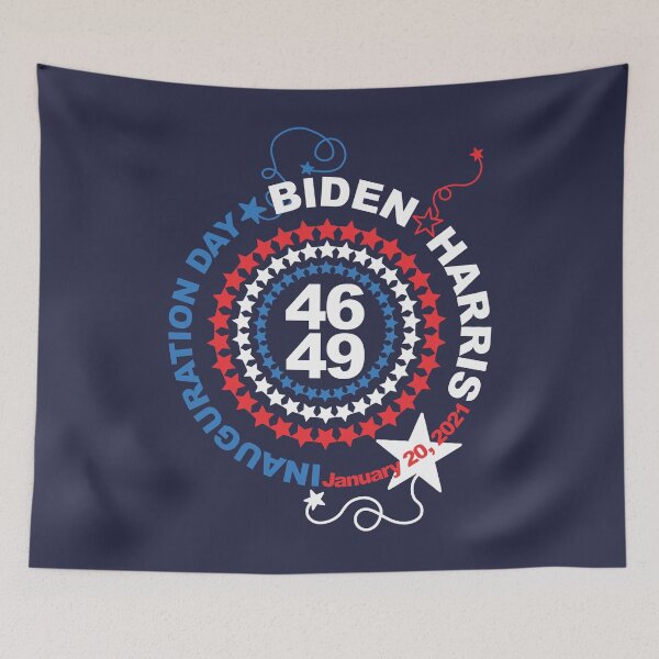 Item preview, Inauguration Day 2021, Faith Restored Red, White and Blue Stars Circle designed and sold by ChestnutAlley.