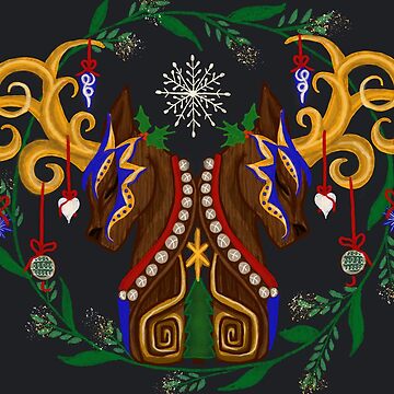 Artwork thumbnail, Christmas Reindeer by tinaschofield