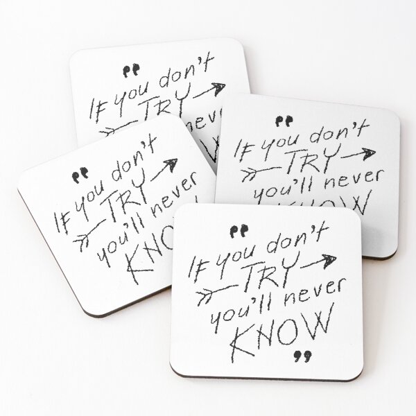 Item preview, if you don't try you'll never know designed and sold by lhousshop.