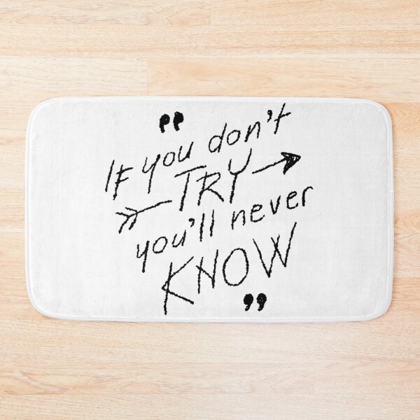 Item preview, if you don't try you'll never know designed and sold by lhousshop.