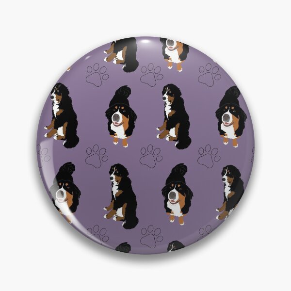 Item preview, Bernese Mountain Dog Pattern-purple paws designed and sold by KantstandyaC.