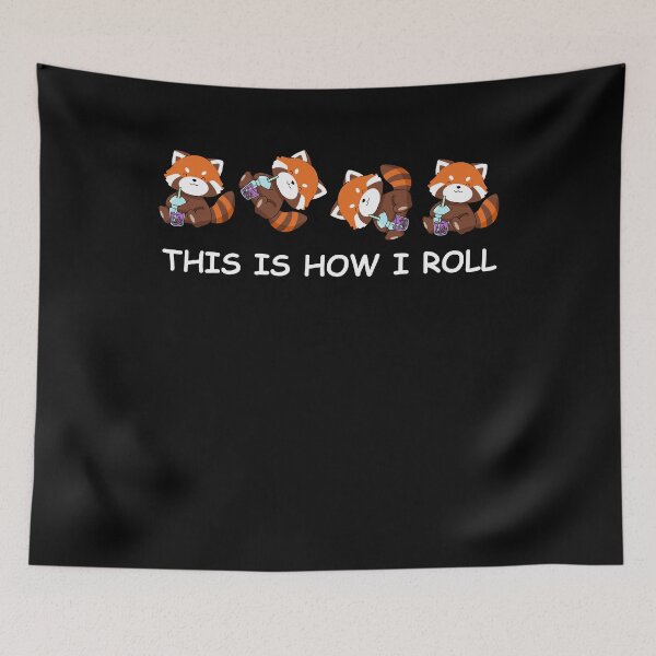 Item preview, Red Panda Bubble Tea Shirt Boba Tea Gift This Is How I Roll designed and sold by DSWShirts.