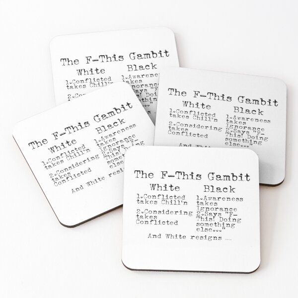 Item preview, Copy of F-This Gambit dizkorce black text designed and sold by Dizkorce.