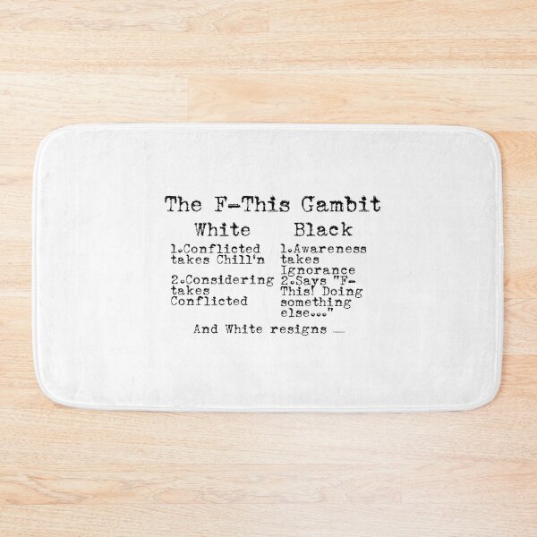 Item preview, Copy of F-This Gambit dizkorce black text designed and sold by Dizkorce.