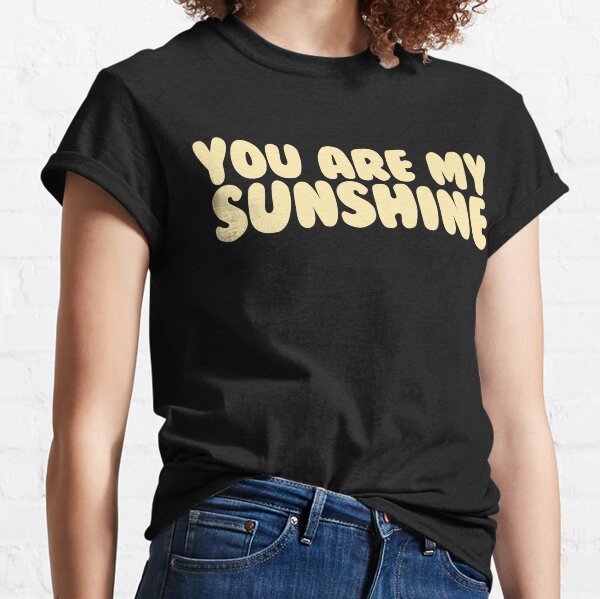 Shanala Mens You are My Sunshine Classic T-Shirts Black