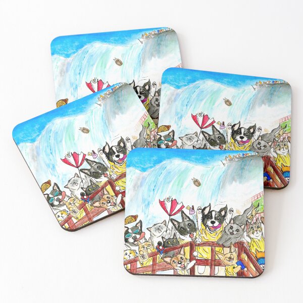 Item preview, Pets at Niagra Falls designed and sold by HappyPawtraits.